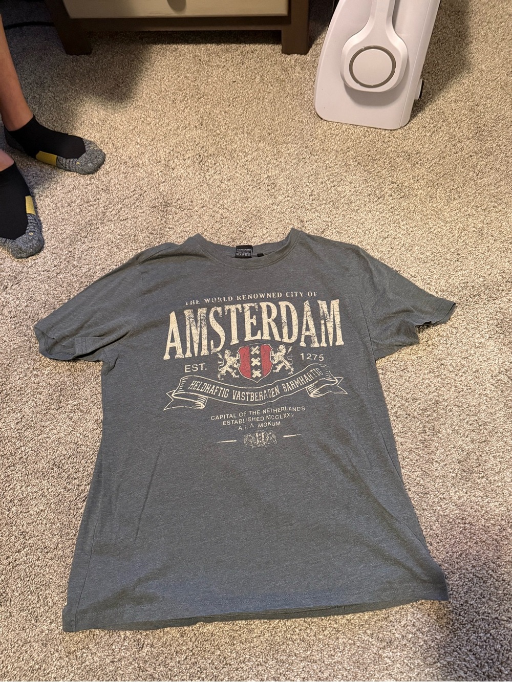Amsterdam Graphic Short Sleeve Tee - Gray